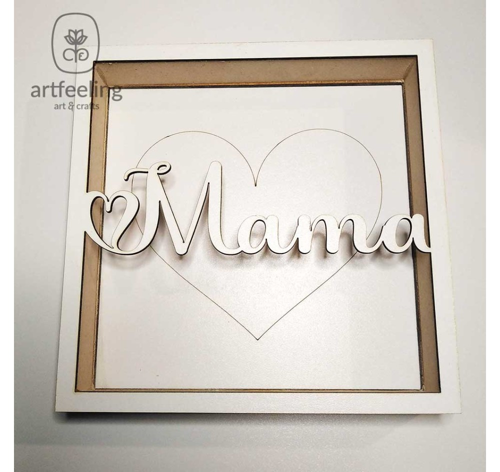 CUTIE LICHENI MDF- MAMA - INIMA
