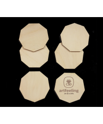 SET SUPORT PAHARE OCTOGONAL 10 CM