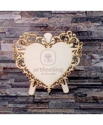 SUPORT CU INIMA DANTELATA 25 CM