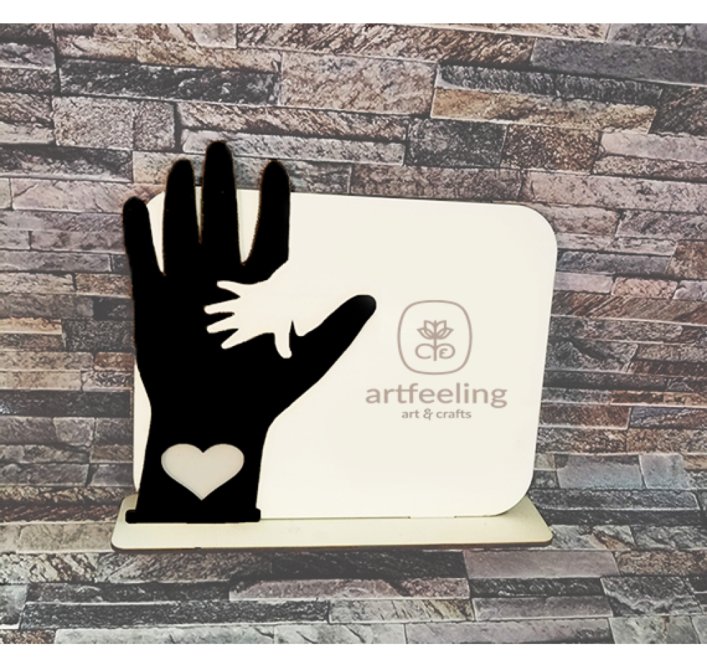 SUPORT CU MAINI NEGRE