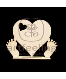 SUPORT INIMA CU DOUA PICIORUSE 26X20 CM