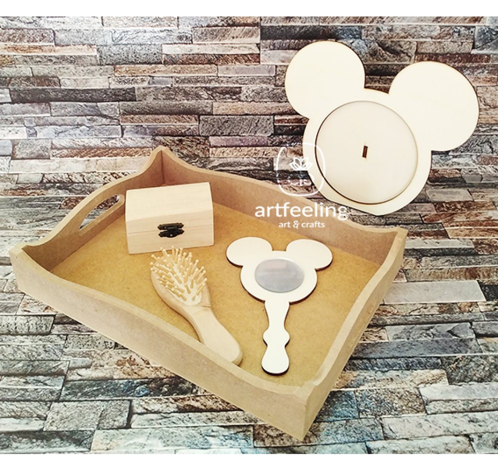 Set Moț Băiat Mickey – Tăviță, Cutie și Accesorii