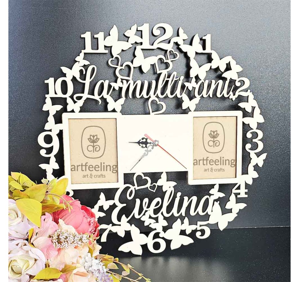 CADRAN CEAS CU LOC 2 POZE- LA MULTI ANI- CU NUME