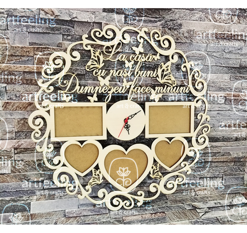 CADRAN CEAS CU LOC 5 POZE -LA CASA CU NASI BUNI...