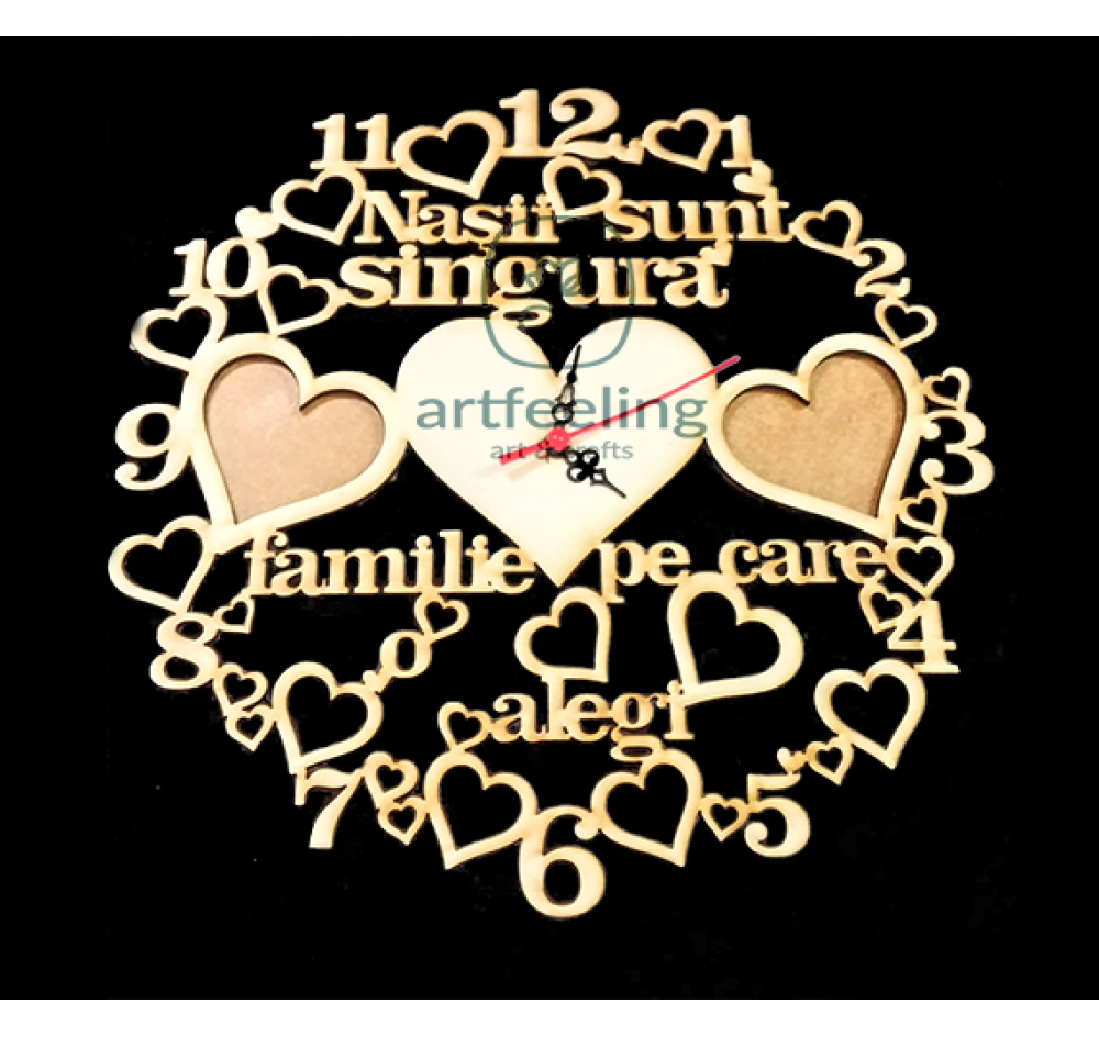 CADRAN CEAS CU POZE - PENTRU NASI