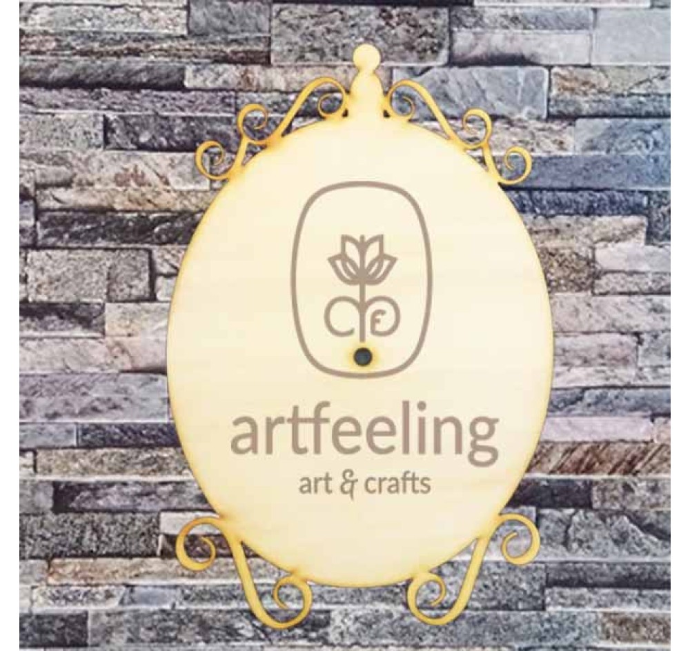 CADRAN CEAS OVAL CU ONDULEURI 30 CM