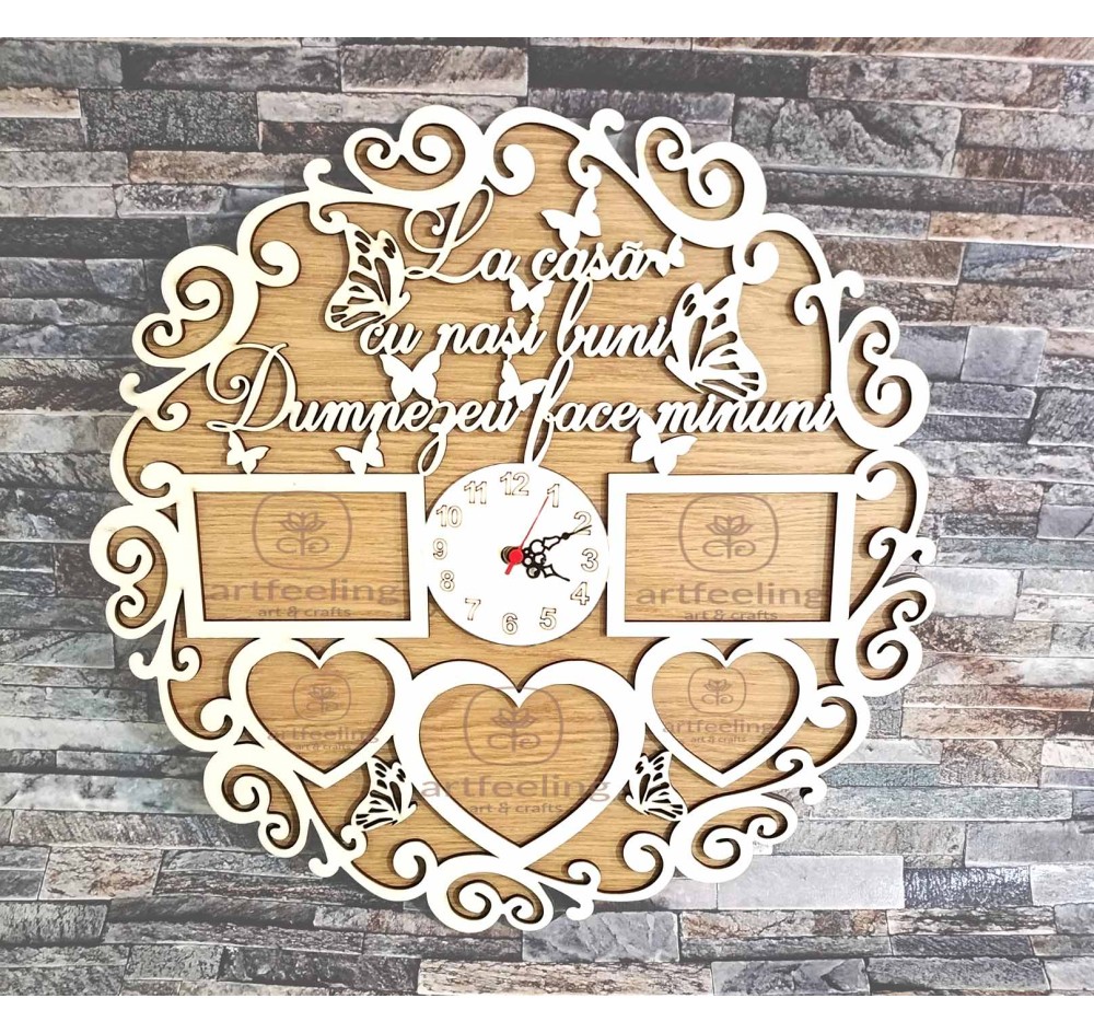 CADRAN CEAS LICHENI- LA CASA CU NASI BUNI...STEJAR