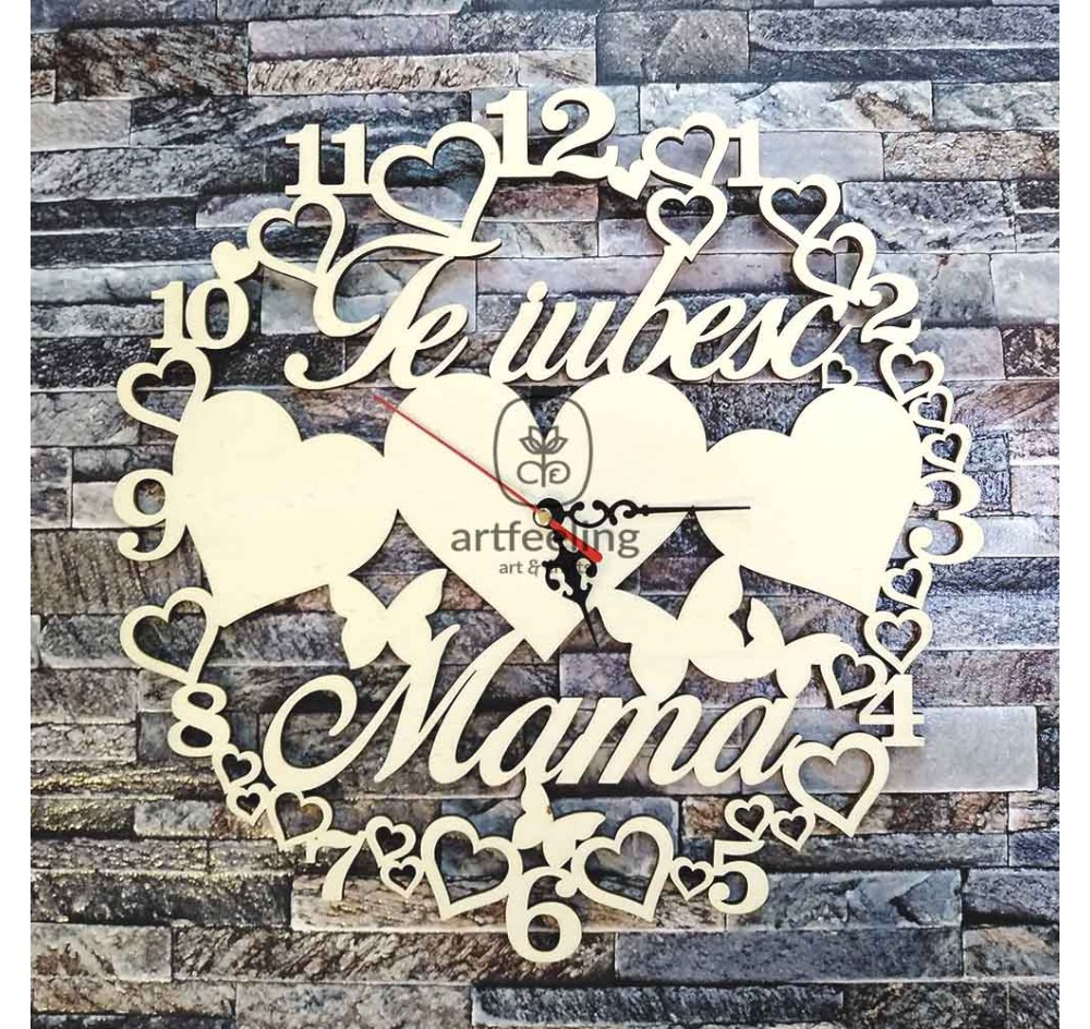 CADRAN CEAS - TE IUBESC MAMA