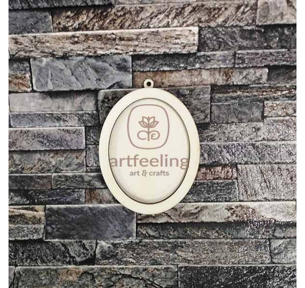 FORMA GLOB CU RAMA OVALA 11X8 CM