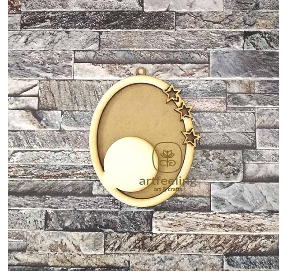 FORMA GLOB CU RAMA 13 CM OVALA