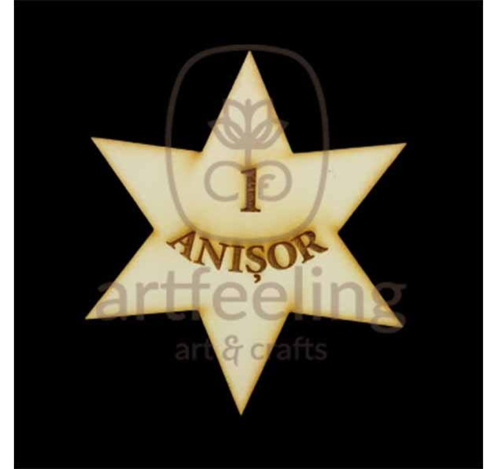 FIGURINA STEA GRAVATA 1 ANISOR 8 CM