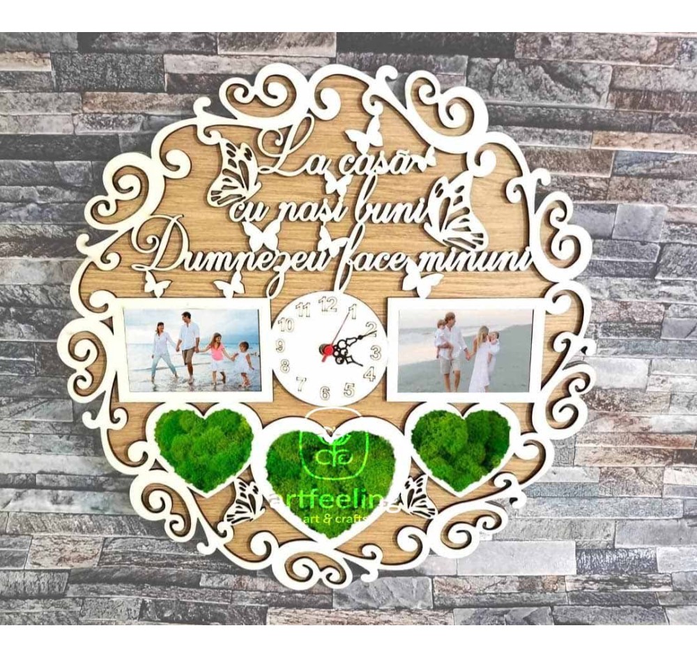 CADRAN CEAS LICHENI- LA CASA CU NASI BUNI...STEJAR