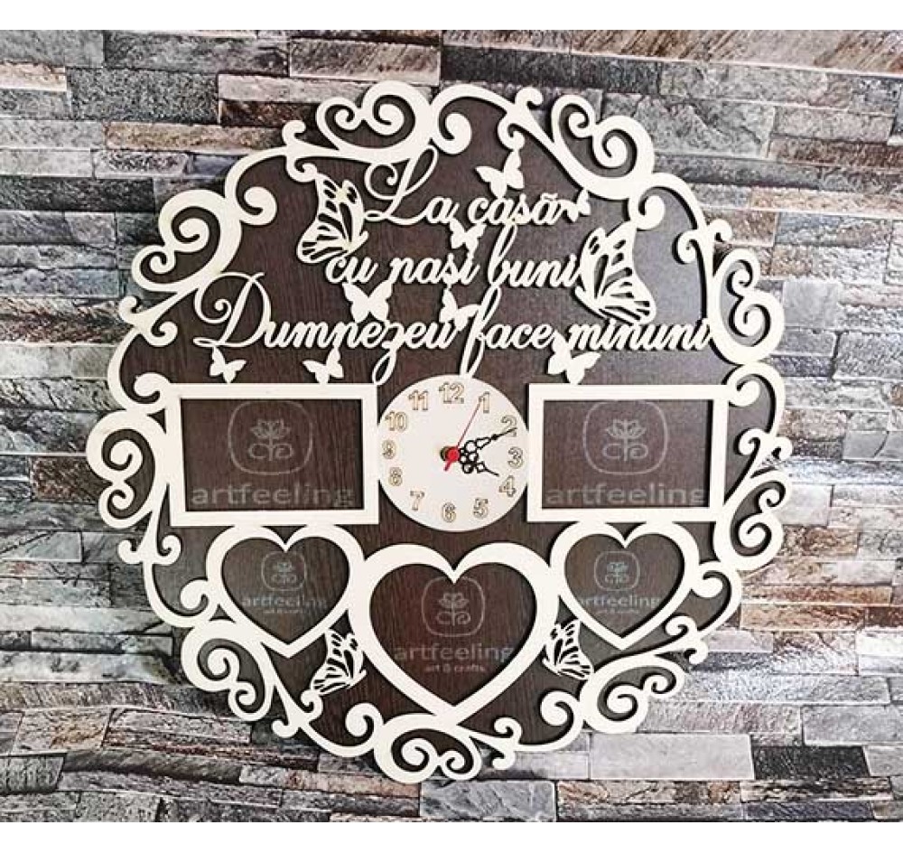 CADRAN CEAS LICHENI- LA CASA CU NASI BUNI...WENGE