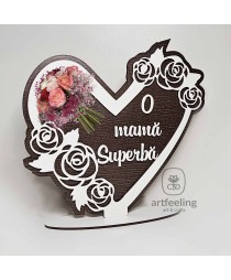 SUPORT INIMA CU TRANDAFIRI- MAMA