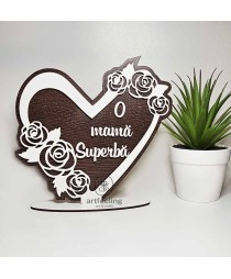 SUPORT INIMA CU TRANDAFIRI- MAMA