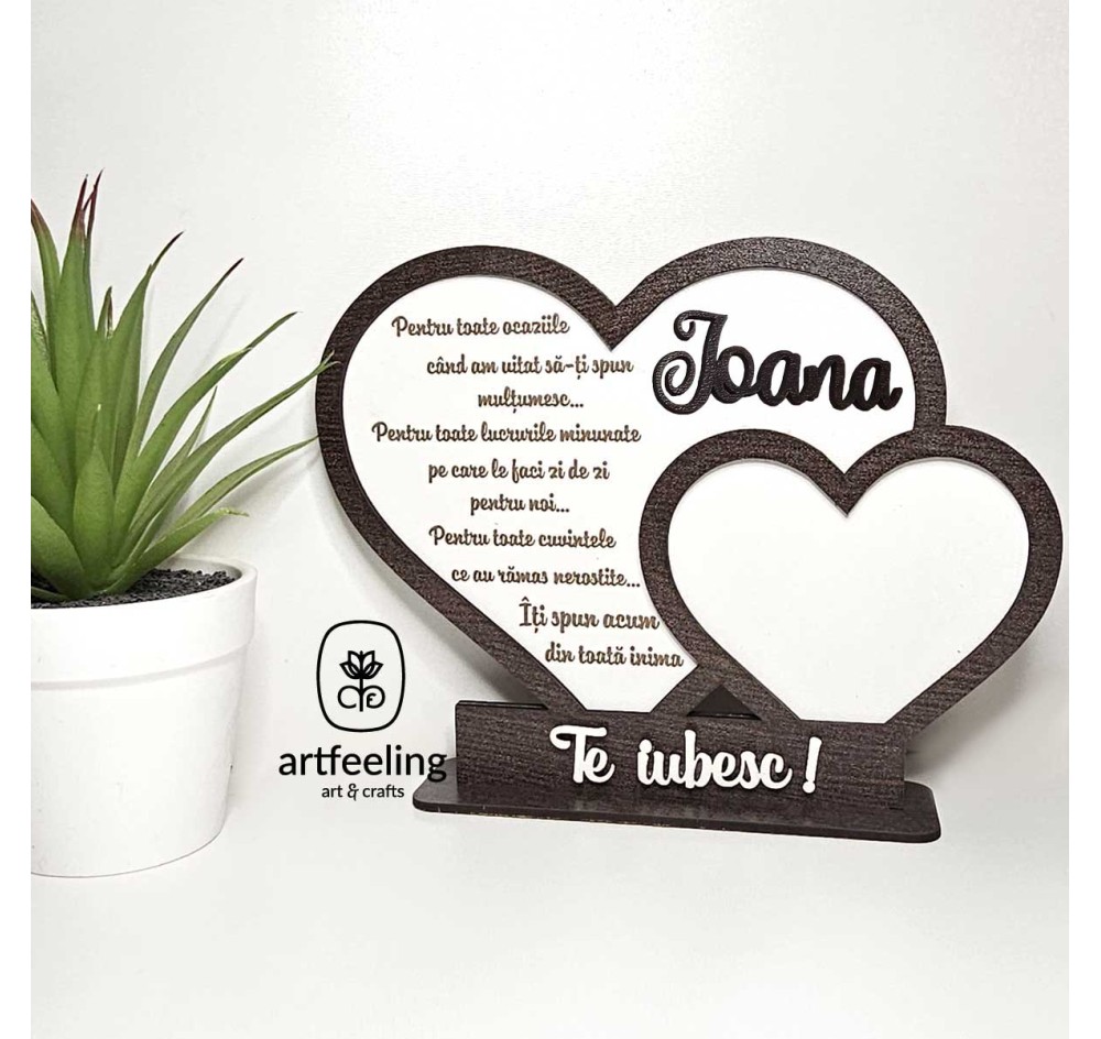 SUPORT INIMA CU TEXT- CU NUME