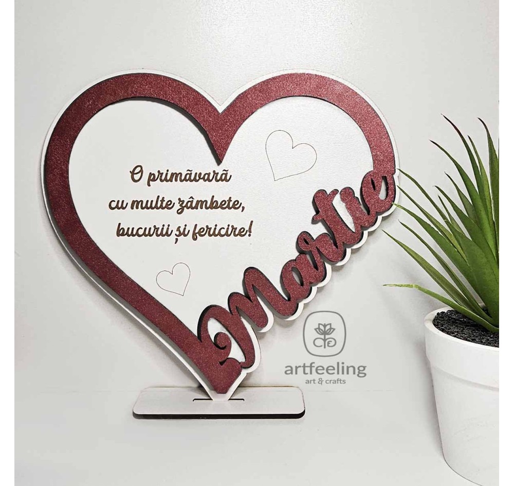 SUPORT INIMA CU TEXT- MARTIE- ROSU