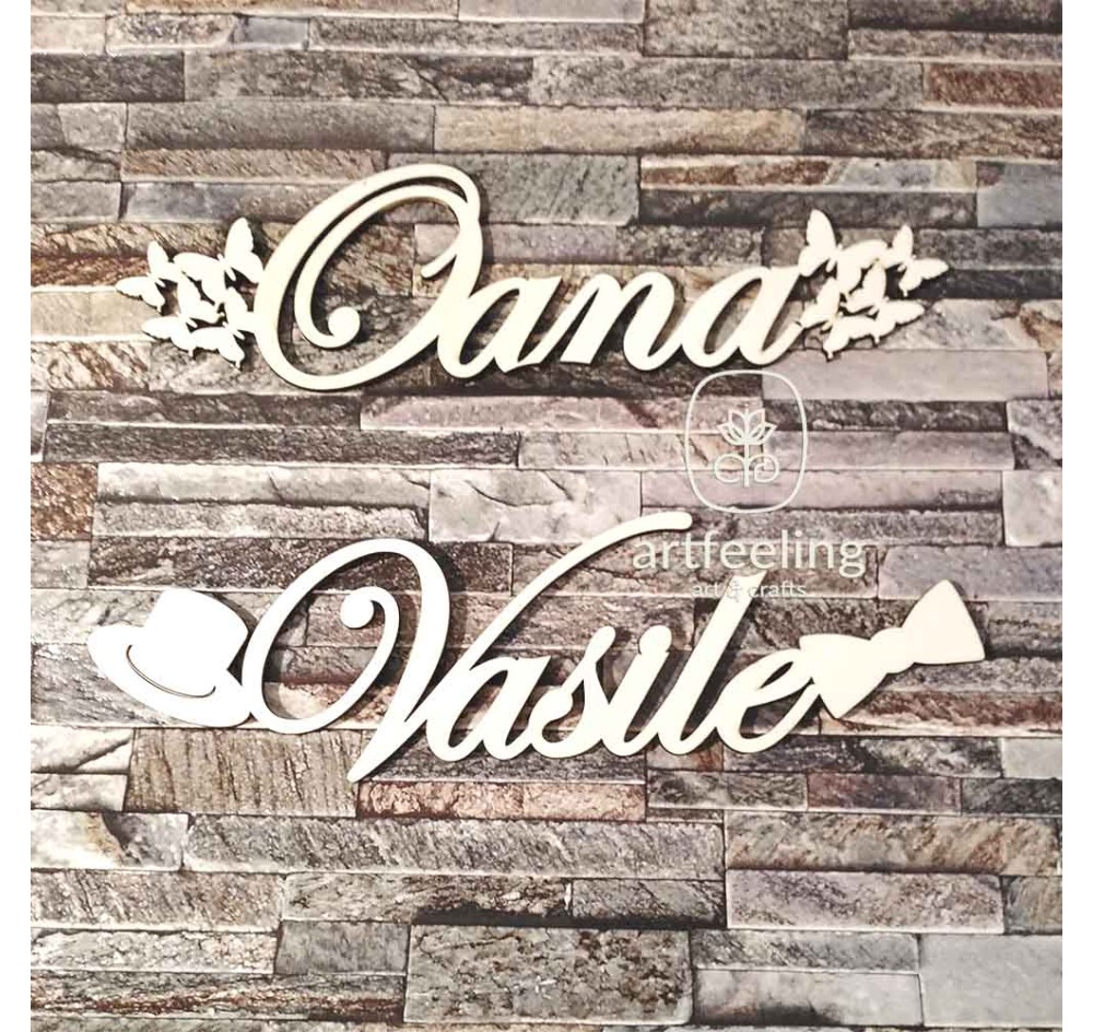 SET NUME PENTRU UMERAS- FLUTURI SI PAPION