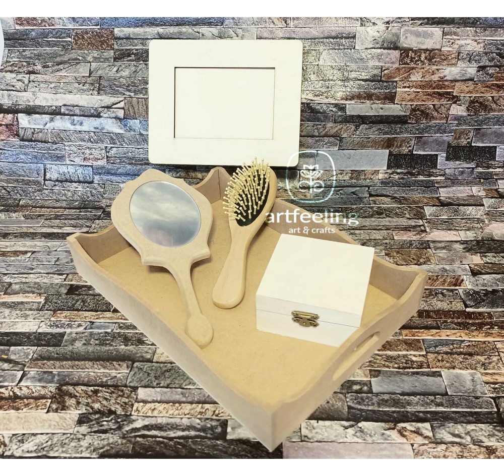 SET PENTRU GATITUL MIRESEI CU RAMA FOTO SI CUTIE 10x10 CM