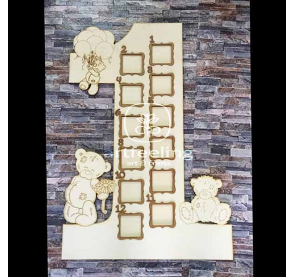 RAMA FOTO CIFRA 1 CU URSULETI 84X55 CM