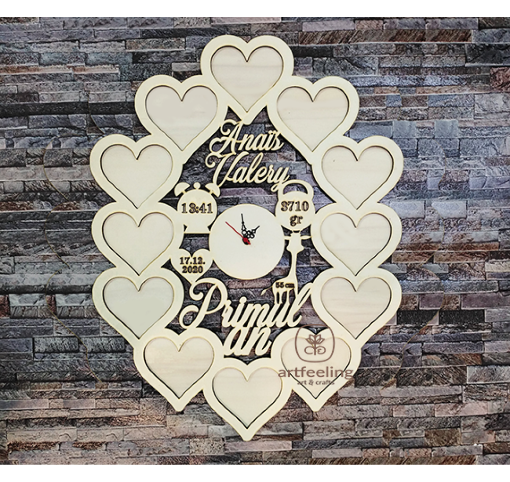 RAMA FOTO 12 POZE PRIMUL AN-CU INIMI-1