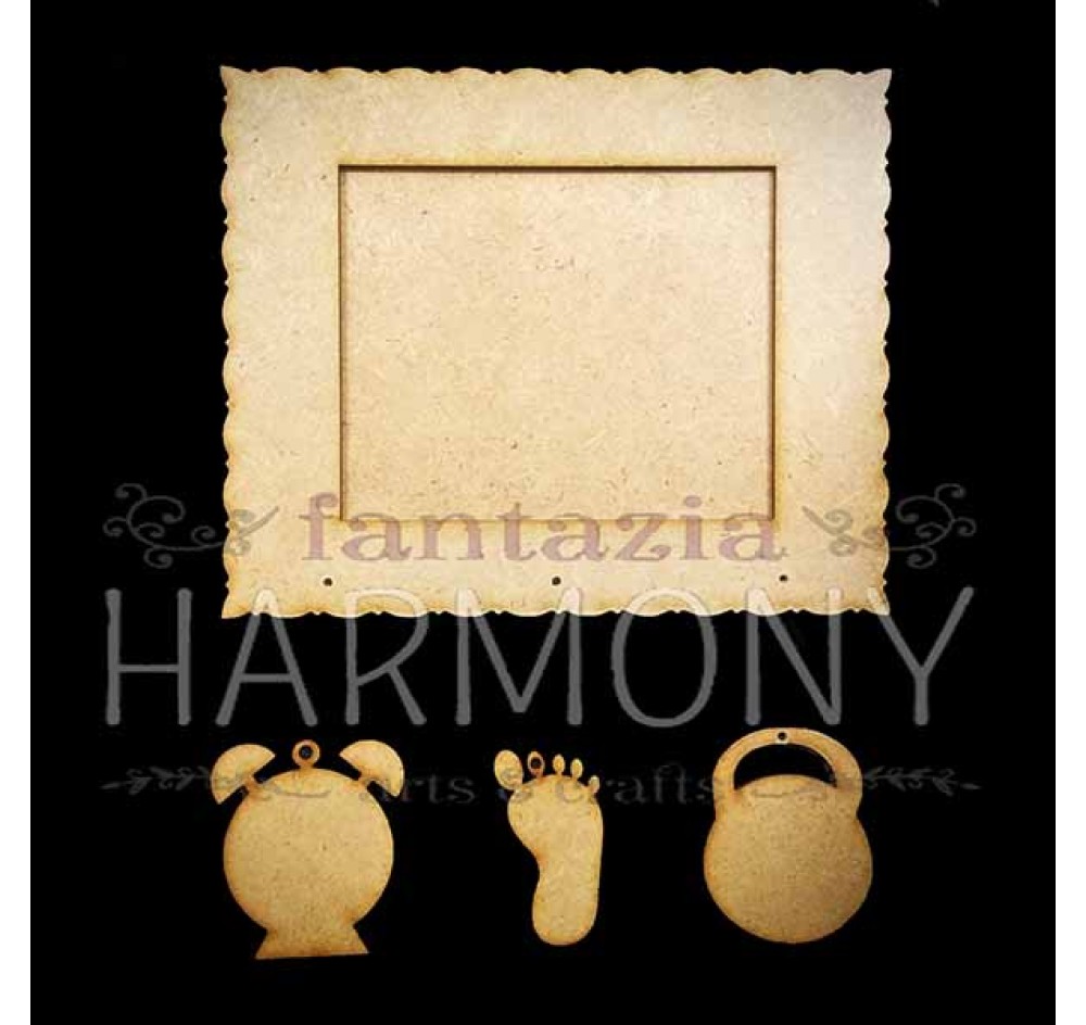 RAMA FOTO CU DATELE COPILASULUI 20X16 CM-MDF