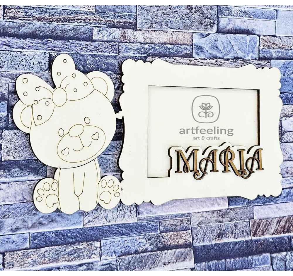 RAMA FOTO URSULET FETITA- CU NUME