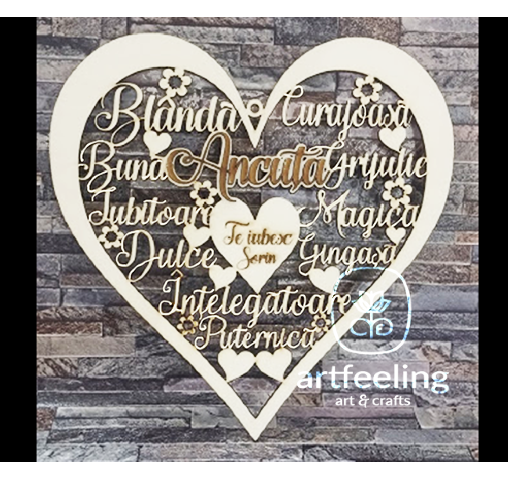 DECOR PERETE INIMA- ANCUTA